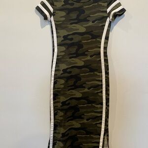 Camo Print Bodycon Dress